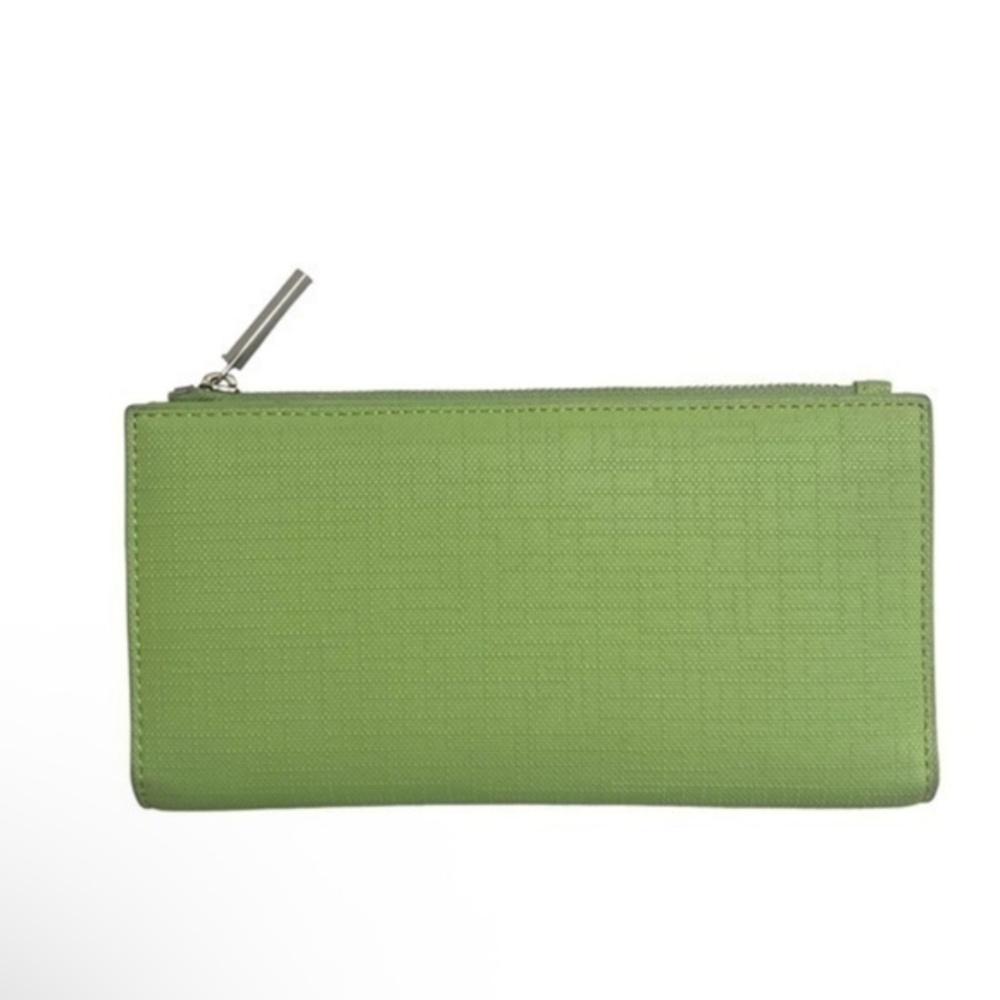 Dagne Dover green slim bifold wallet